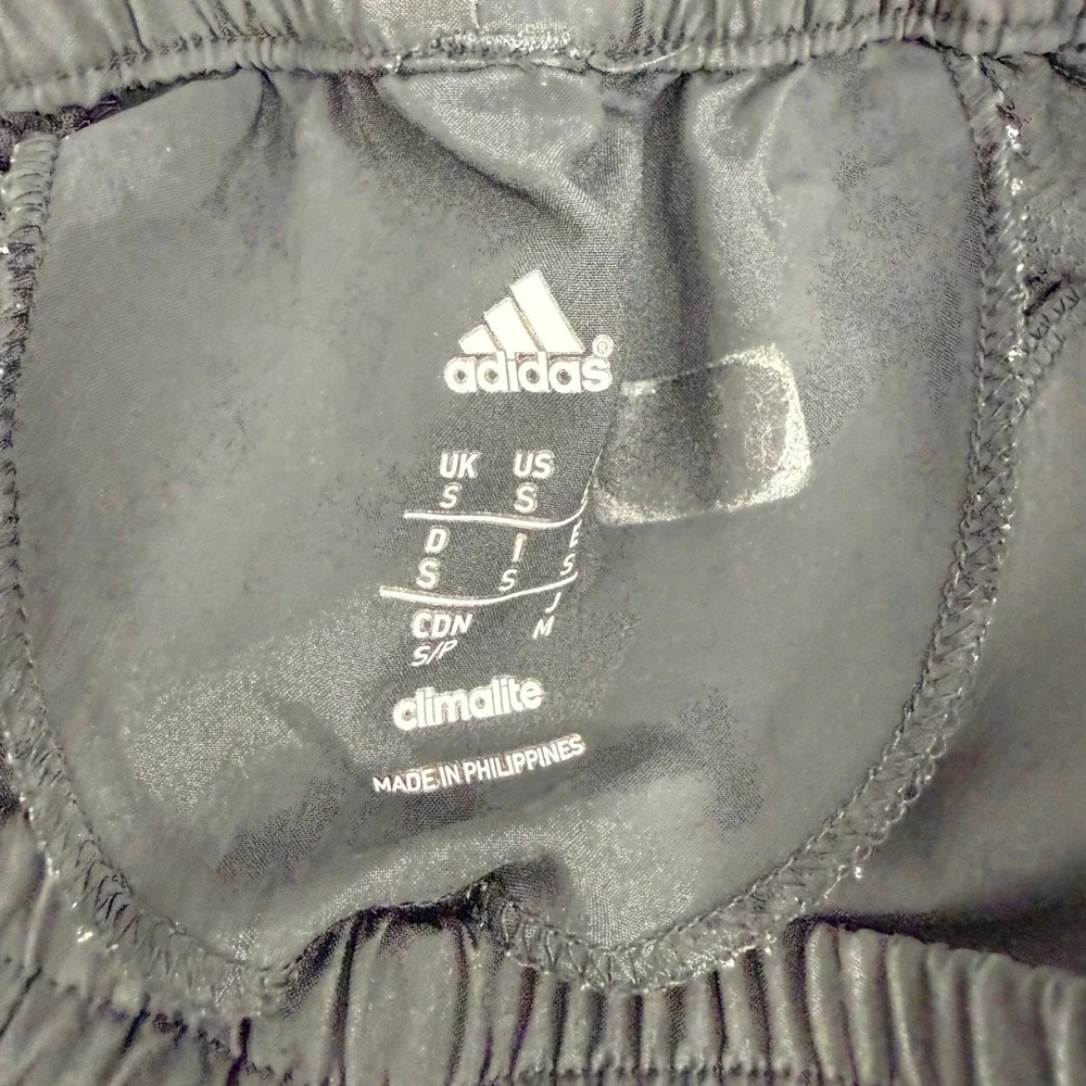 Adidas Climalite Mens Athletic‎ Shorts Black Orange Grey Stripes Size Small 8